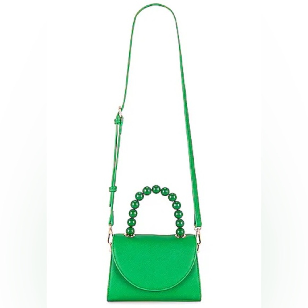 olga berg Wendy Acrylic Bead Bag in Green